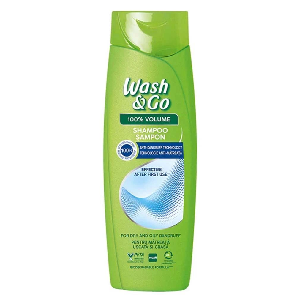 Ingrijire Personala - Sampon, Wash & Go, Anti Dandruff, 360 ml