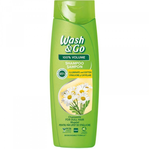 Ingrijire Personala - Sampon, Wash & Go, Chamomile, Musetel 360 ml