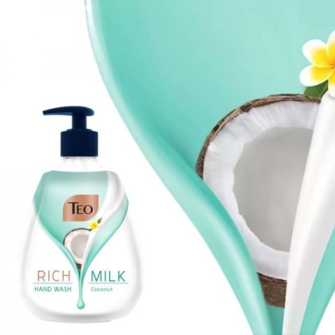 Sapun Lichid, Teo, Rich Milk, Coconut, 400 ml [1]