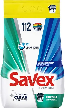 Detergent Pudra Automat - SAVEX DETERGENT RUFE AUTOMAT 9KG FRESH 112 SPALARI