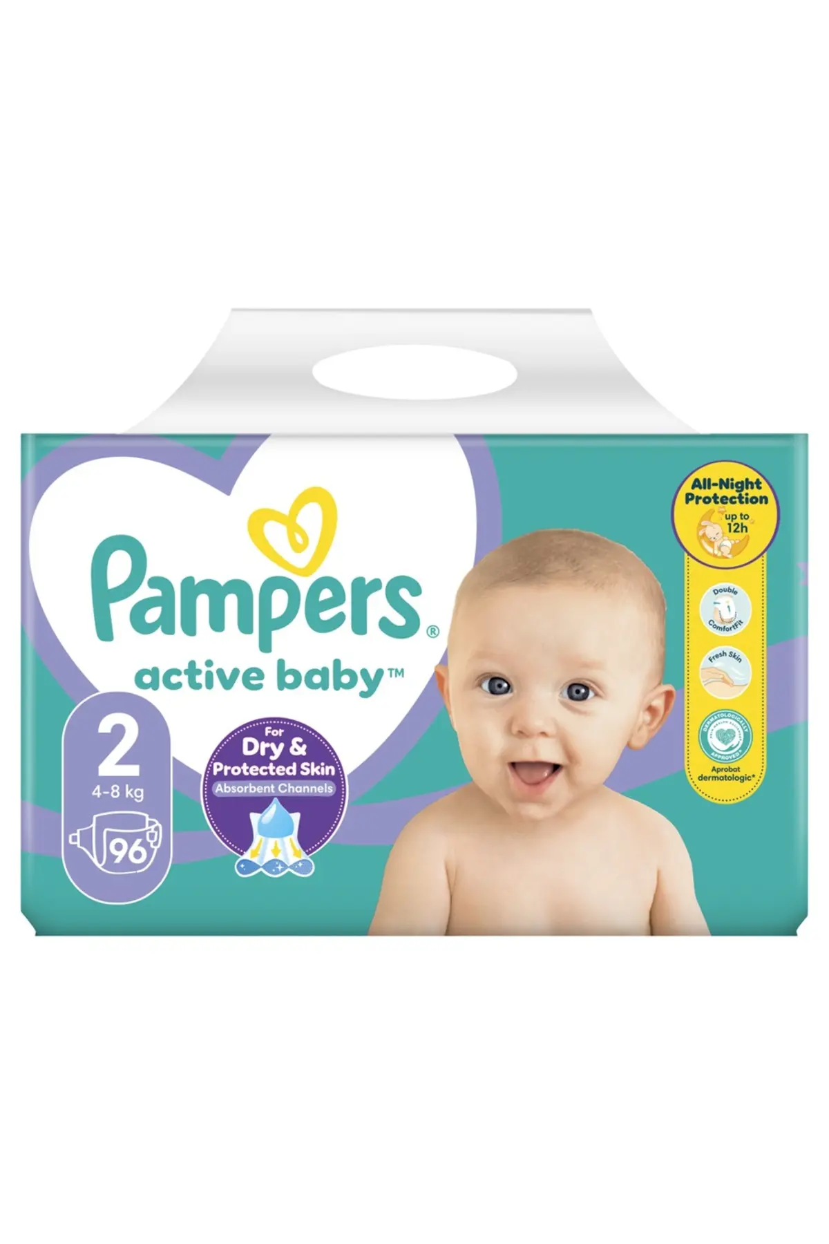 Scutece pentru Copii - Scutece pentru Copii, Pampers, Active Baby, Nr.2, 4-8 Kg, 96 buc