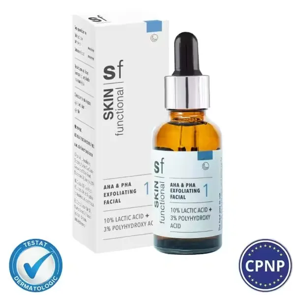 Produse Cosmetice Premium - Ser exfoliant cu 10% Acid Lactic + 3% PHA (30 ml)