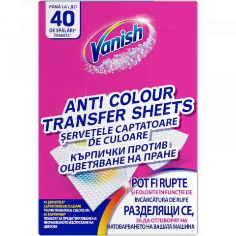 Servetele Captare Culori - Servetele Captare Culori, Vanish, 40 buc