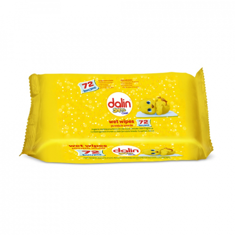 Ingrijire Copii - Servetele Umede Pentru Copii, Dalin, Soft & Clean, 72 buc