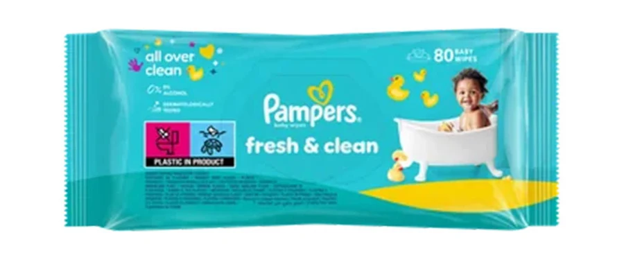 Ingrijire Copii - Servetele Umede pentru Copii, Pampers, Fresh Clean, 80 buc