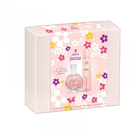 Pentru Femei - Set Cadou, Desire Jazzy, For Women, Apa de Parfum 30 ml + Body Spray 75 ml
