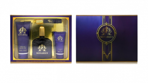 Pentru Barbati - Set Cadou Pentru Barbati, Monarque, Gel de Dus 200 ml, Apa de Parfum 100 ml + 20 ml, Balsam Dupa Ras 100 ml, Inspirat de Dolce & Gabbana - K