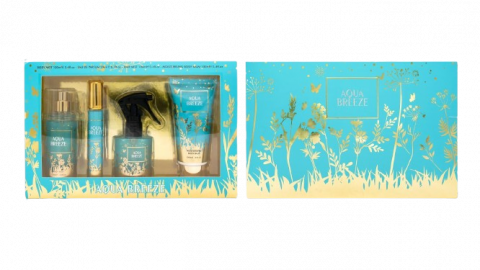 Set Cadou pentru Femei, Aqua Breeze, Body Mist 100 ml, Apa de Parfum 20 ml, Spray Par 100 ml, Crema Hidratanta Corp 100 ml, inspirat de Victoria`s Secret - Falling Water [1]