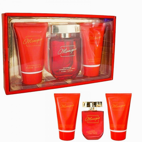 Pentru Femei - Set Cadou, Pentru Femei, Monique, Gel de Dus 100 ml, Apa de Parfum 100 ml, Lotiune de Corp 100 ml - Inspirat de J'adore L'or By Christian Dior