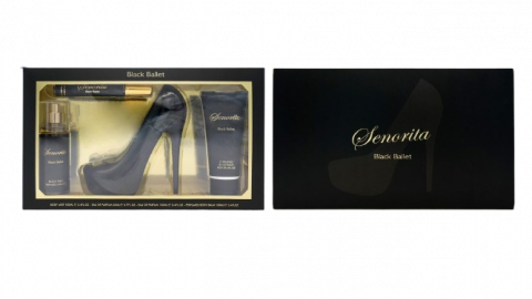 Set Cadou pentru Femei, Senorita, Black Ballet, Body Mist 100 ml, Apa de Parfum 100 ml + 20 ml, Crema Corp 100 ml, Inspirat de Carolina Herrera - Good Girl [1]