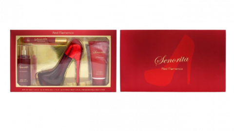 Set Cadou pentru Femei, Senorita, Red Flamenco, Body Mist 100 ml, Apa de Parfum 100 ml + 20 ml, Crema Corp 100 ml,  inspirat de Carolina Herrera - Very Good Girl [1]