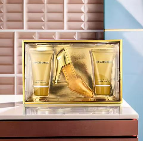 Set Cadou, Pentru Femei, The Golden Heel, Gel de Dus 100 ml, Apa de Parfum 50 ml, Lotiune de Corp 100 ml - Inspirat de Alien by Thierry Mugler [4]