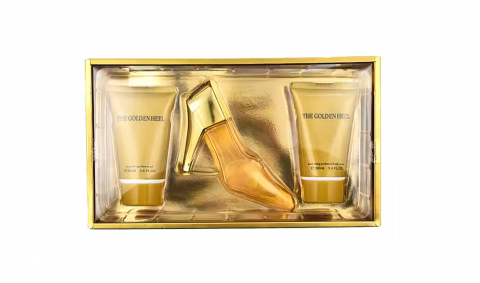 Pentru Femei - Set Cadou, Pentru Femei, The Golden Heel, Gel de Dus 100 ml, Apa de Parfum 50 ml, Lotiune de Corp 100 ml - Inspirat de Alien by Thierry Mugler