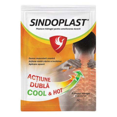 Ingrijire Personala - SINDOPLAST PLASTURI DURERI 3BUC HIDROGEL COOL&HOT