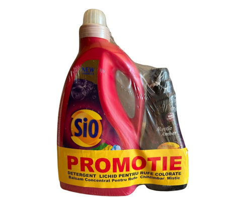 Detergent Lichid - SIO DETERGEN RUFE LICHID  COLOR 2,7 L + SIO BALSAM RUFE MISTIC AMBER 750 ML