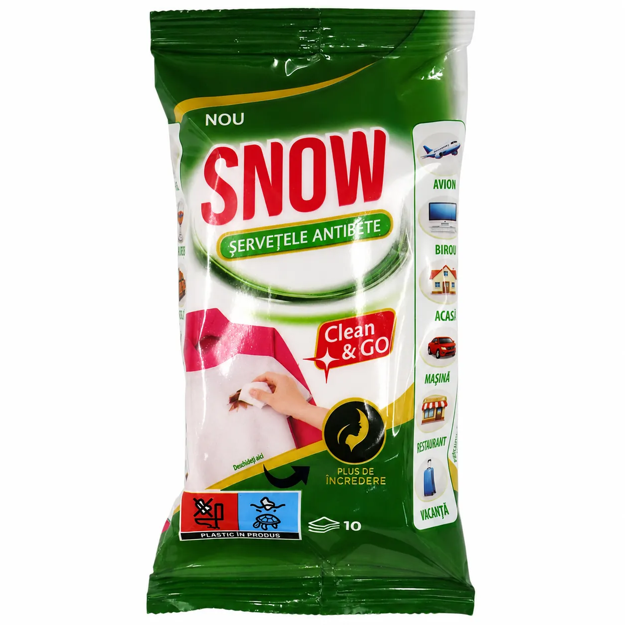 Servetele Captare Culori - SNOW SERVETELE ANTIPETE 10BUC