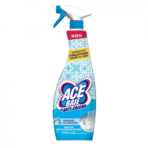 Solutii Anticalcar - Solutie Anticalcar Baie, Ace, Orhidee si Iasomie, Spray, 650 ml