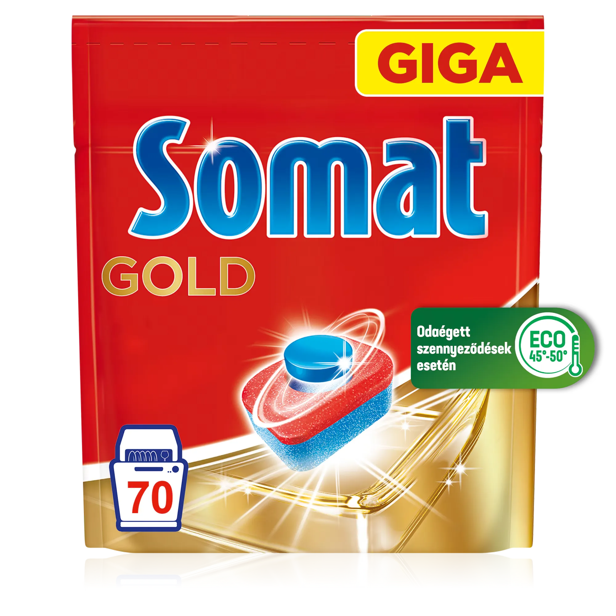 Detergent Vase - Somat Gold, tablete masina spalat vase, 70 bucati