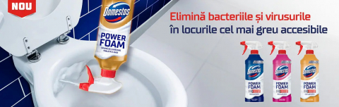 Spray Spuma Pentru Curatare Baie, Domestos, Lamaie, 435 ml [2]