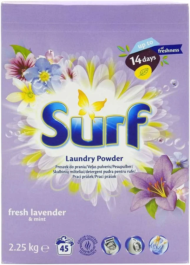 Detergent Rufe - SURF DETERGENT PUDRA 2.25KG LAVANDA 45SP