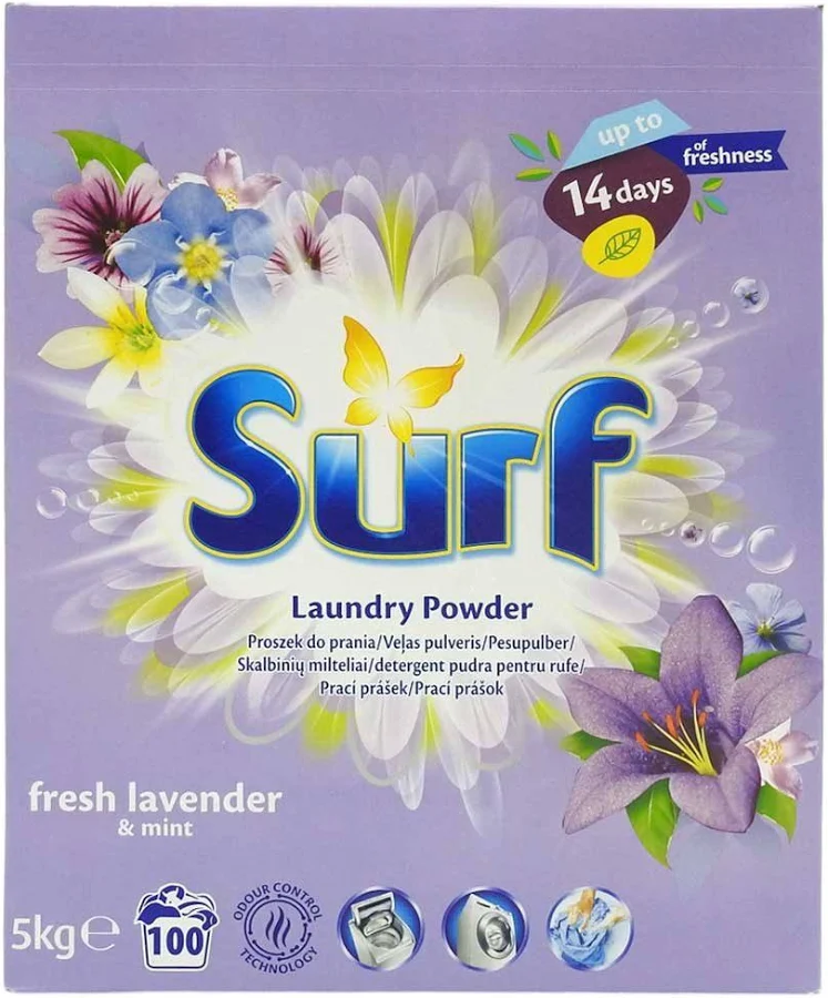 Detergent Pudra Automat - SURF DETERGENT PUDRA 5KG LAVANDA 100SP