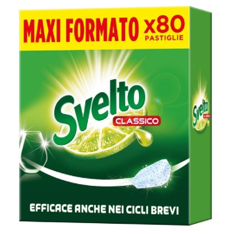 Capsule si Tablete pentru Masina de Spalat Vase - SVELTO DETERGENT VASE CAPSULE 80BUC CLASSIC