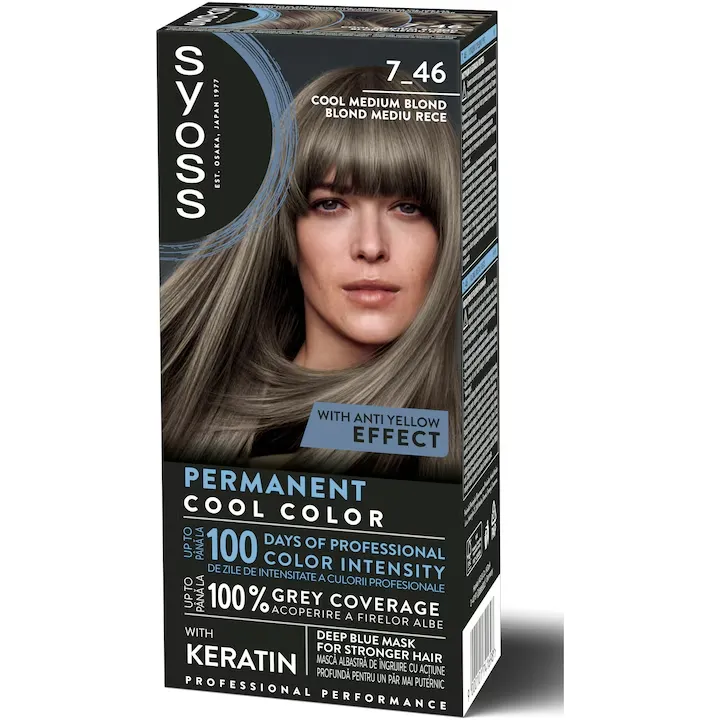 Vopsea de Par - SYOSS PROFESSIONAL VOPSEA PAR 7-46 BLOND MEDIU RECE