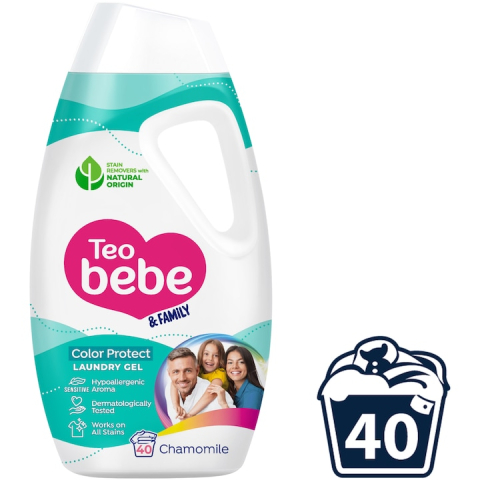 Accesorii Ingrijire Copii - TEO BEBE DETERGENT LICHID 1.8L 40SPALARI CHAMOMILE
