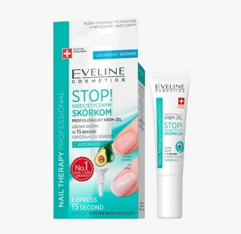 Manichiura si Pedichiura - Tratament Profesional Indepartarea Cuticulelor in Exces, Eveline Cosmetics, Avocado, 12 ml