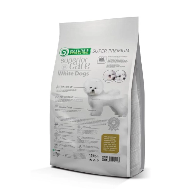 Hrana pentru caini Nature's Protection Superior Care, White Dogs, Adult, Miel, Rase mici 1.5 Kg [2]