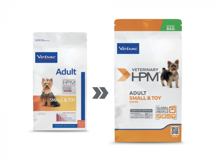Virbac HPM Adult dog small & toy 3 kg [1]