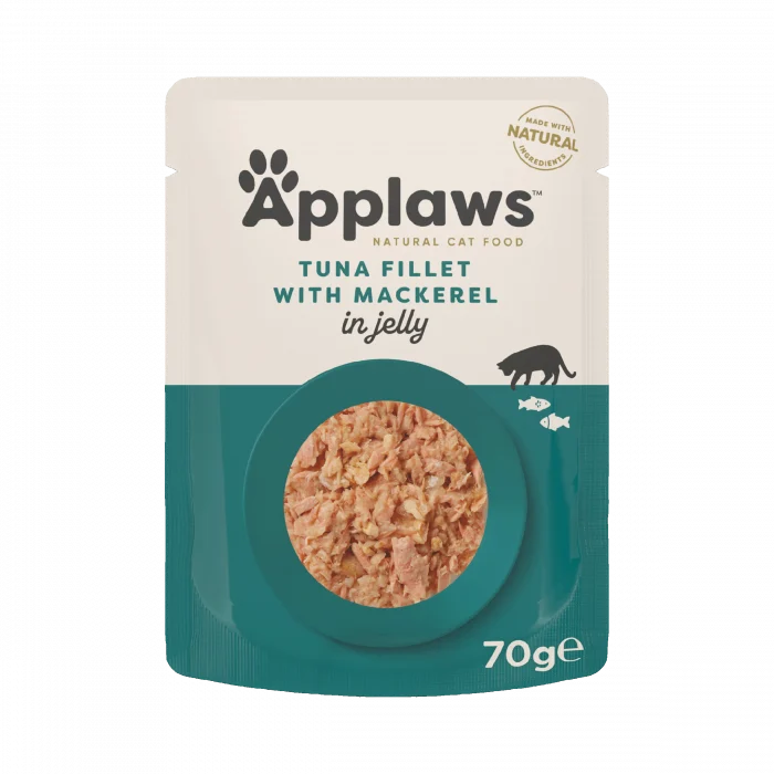 Hrana umeda pisici - Hrana Umeda Pisici APPLAWS File Ton si Macrou in Aspic 70g