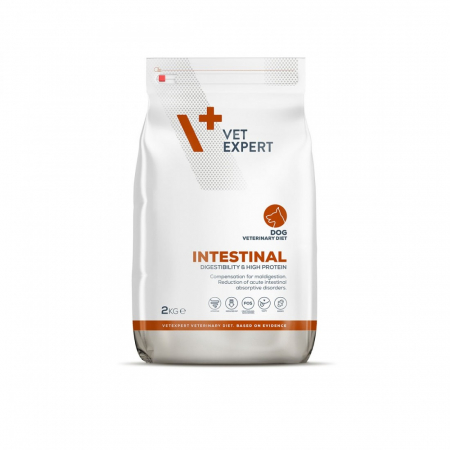 Hrana uscata caini - 4T Dieta Veterinara INTESTINAL DOG, VetExpert, 2 Kg
