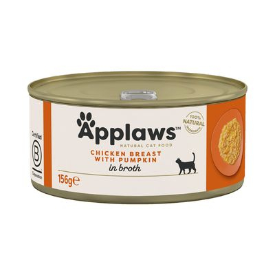 PISICI - Applaws piept de pui cu dovlecel, conserva, 70 g