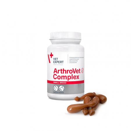 Suplimente pisici - ArthroVet Complex Small Breed, 60 capsule Twist Off