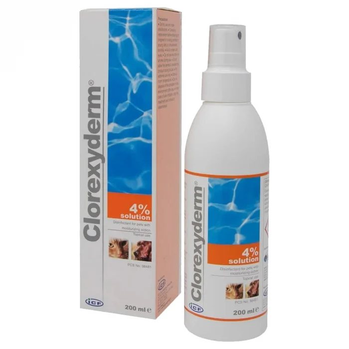 Afectiuni dermatologice - Clorexyderm Spray 4% - 200 ml