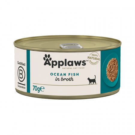 Hrana umeda pisici - Conserva Applaws Cat Adult Peste Oceanic, 70 g