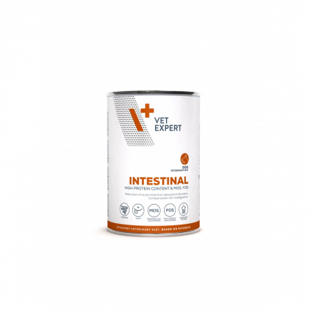 Afectiune digestive - Dieta veterinara umeda INTESTINAL DOG 4T, Vet Expert, 400 g