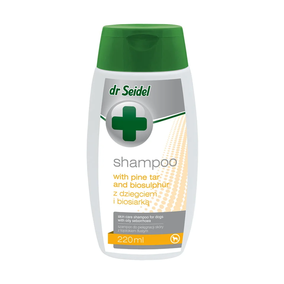 Igiena si ingrijire caini - dr Seidel Specialist, Sampon cu BIOSULFURA SI MUGURI DE PIN, 220ml