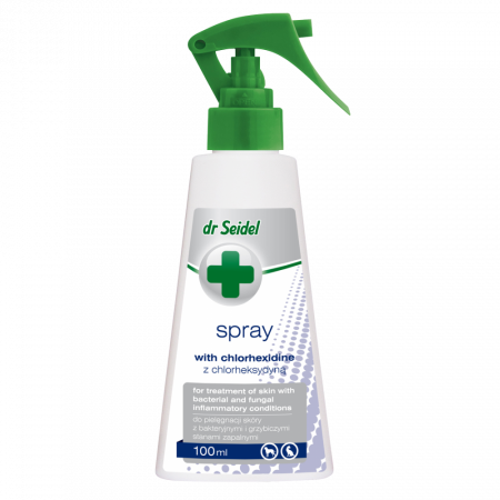 Afectiuni dermatologice - Dr. Seidel Spray Clorhexidina 4%- 100 ml