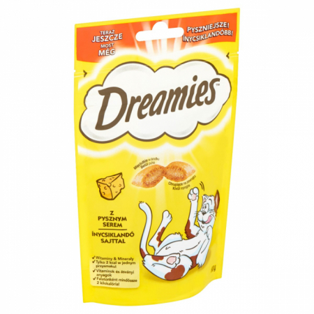 Recompense pisici - Dreamies cu branza delicioasa 60 g