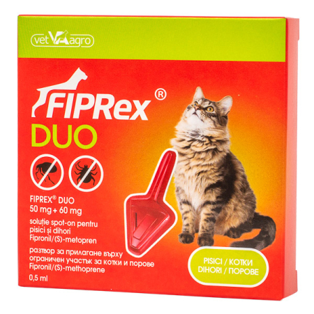 Suplimente pisici - Fiprex Duo Cat x 1 pipeta