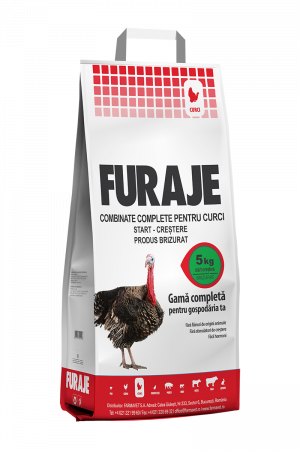 Hrana pasari - FURAJ COMPLET PENTRU CURCI START/ BRIZURAT 5KG