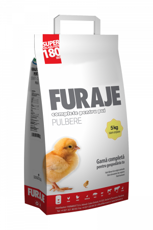 Hrana pasari - FURAJ COMPLET PENTRU PUI START-CREȘTERE/PULBERE 5kg
