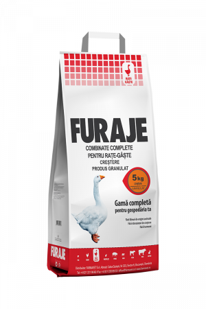 Hrana pasari - FURAJ COMPLET PENTRU RATE - GAȘTE CREȘTERE/ GRANULAT 5kg