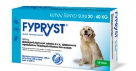 Antiparazitare interne si externe - Fypryst Caine L 268 mg (20 - 40 kg), 3 pipete