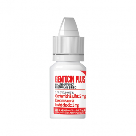Otice si oftalmice - Gentocin Plus oftalmic 7,5 ml