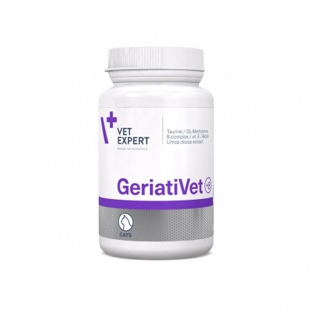 Suplimente vitamino-minerale - GeriatiVet Cat Twist Off, 60 capsule