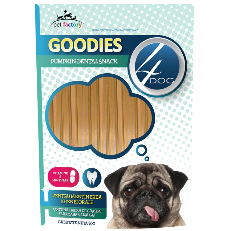 Recompense caini - Goodies Dental Sticks Dovlecel si Vitamine 80g