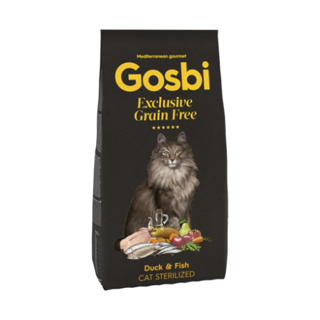 PISICI - Gosbi Exclusive Grain Free Adult Sterilized - hrana uscata fara cereale pentru pisici sterilizate 2kg